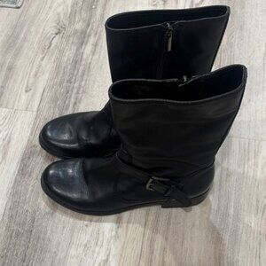 Bardolino Black Leather Women's Boots size 8